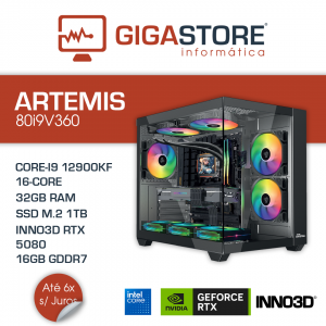 Desktop Gaming ARTEMIS-80i9V360 I9 12900KF 32GB RAM 1TB SSD W11